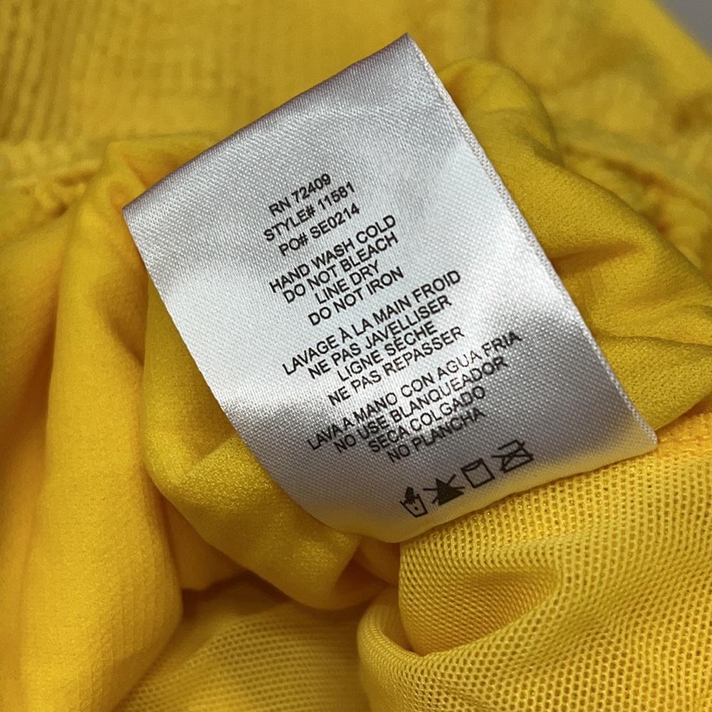 Jones New York Yellow One-Shoulder Swim One Piece, XL - Picture 4 of 8